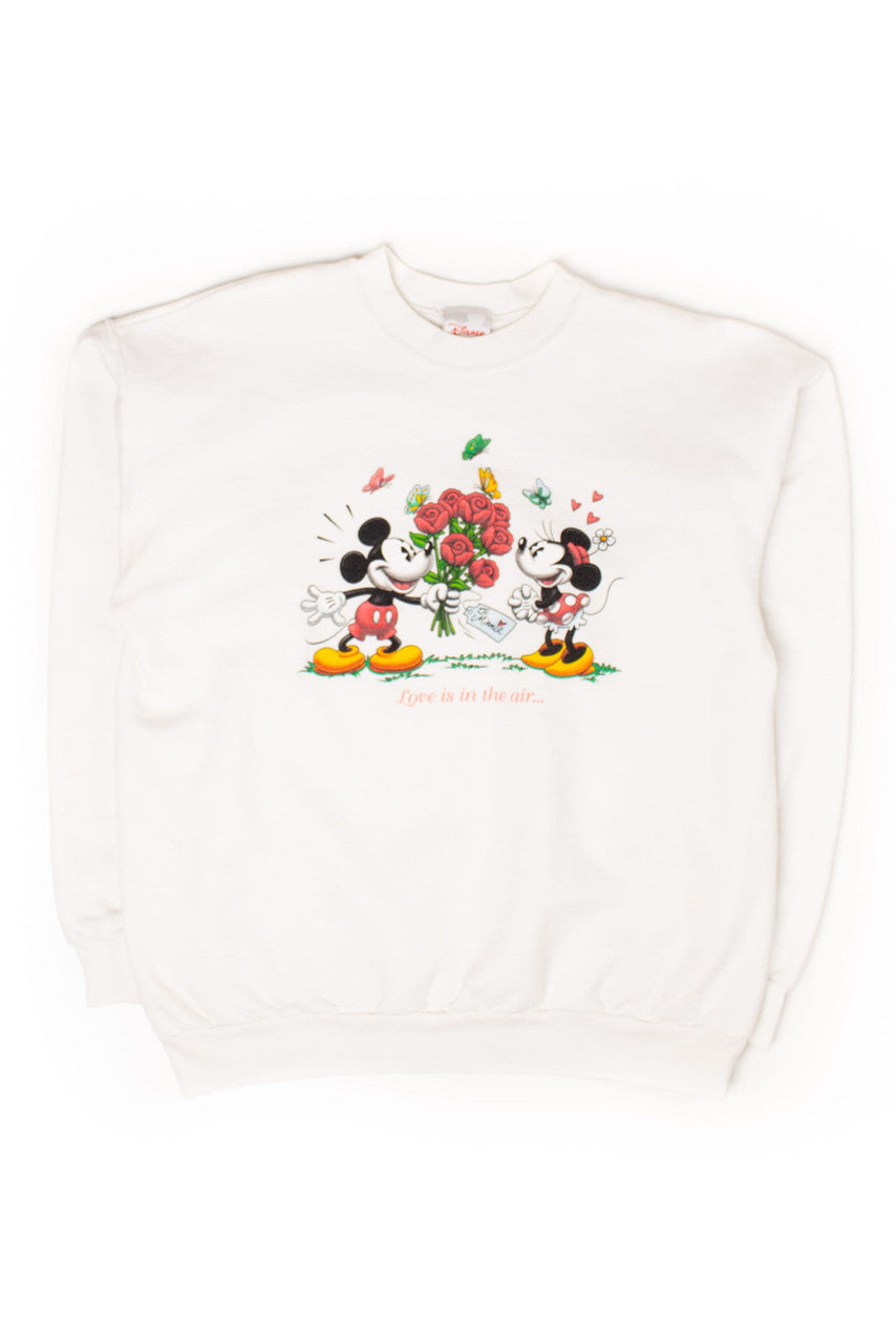 Vintage Mickey & Minnie Roses Sweatshirt (1990s)