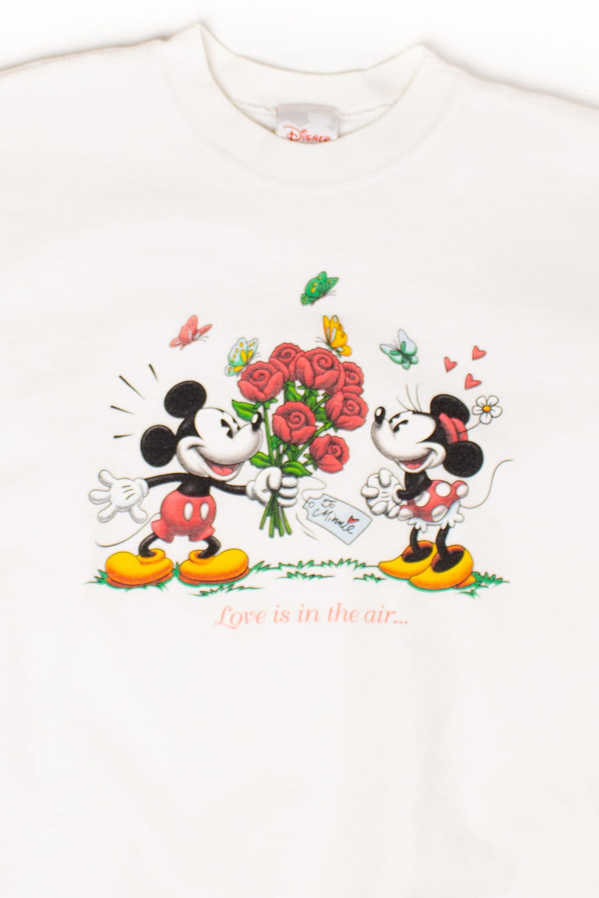 Vintage Mickey & Minnie Roses Sweatshirt (1990s)