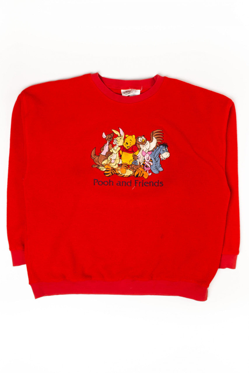 Vintage Pooh And Friends Fleece Sweatshirt (1990s)
