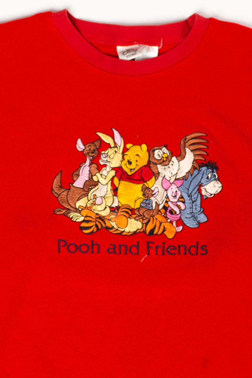 Vintage Pooh And Friends Fleece Sweatshirt (1990s)