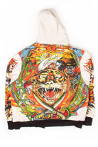 Ed Hardy Tiger Faux-Fur-Lined Hoodie