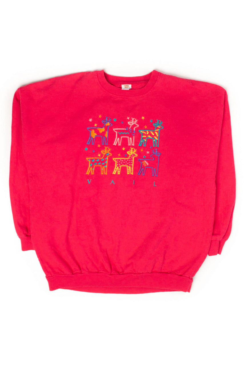 Vintage Vail Deer Sweatshirt (1990s)