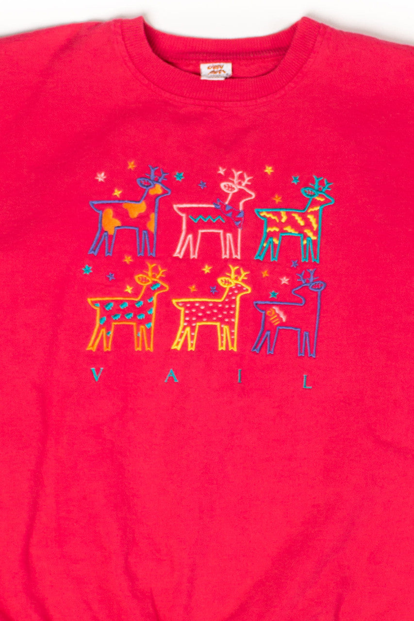 Vintage Vail Deer Sweatshirt (1990s)