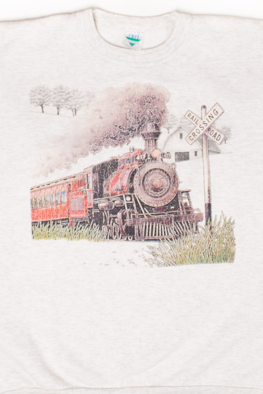 Vintage Railroad Crossing Sweatshirt (1990s)