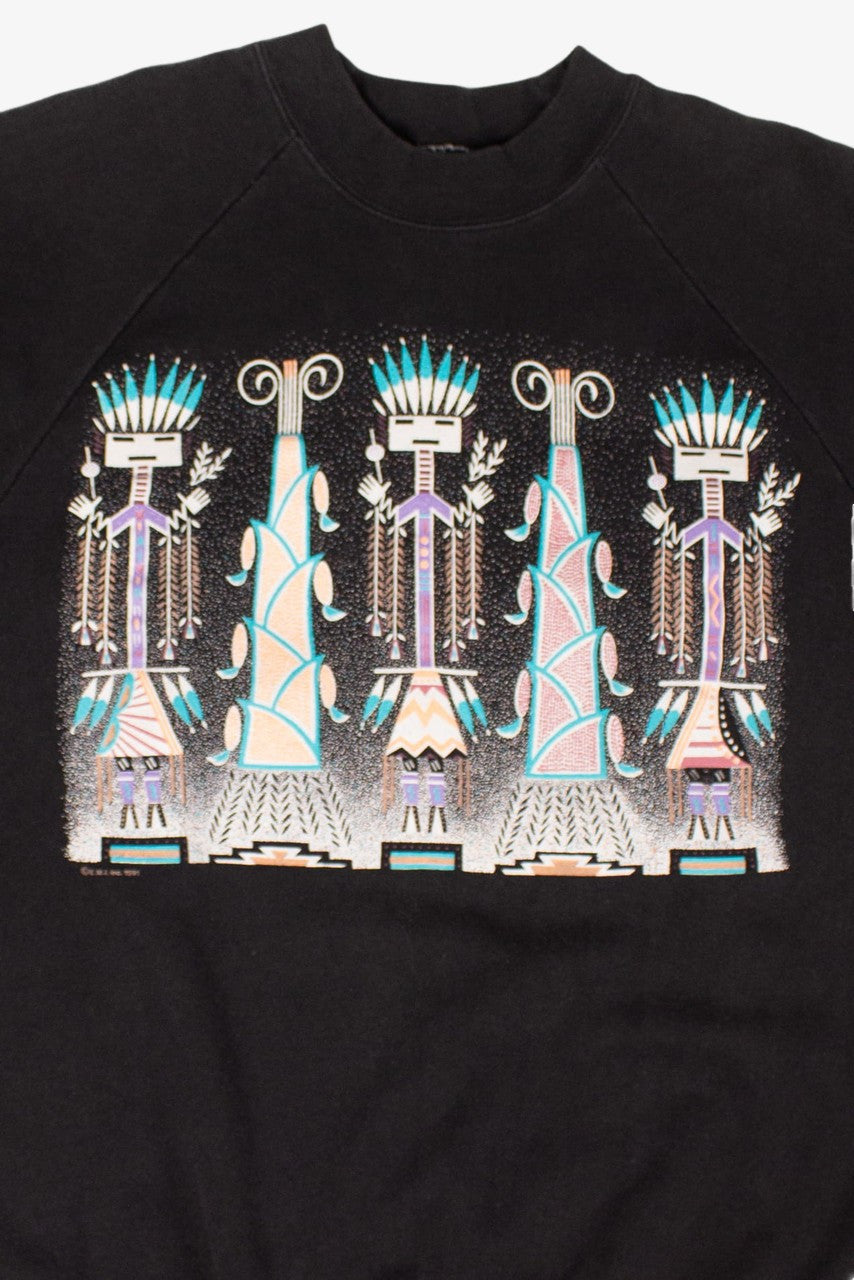 Vintage Geo Totems Sweatshirt (1991)