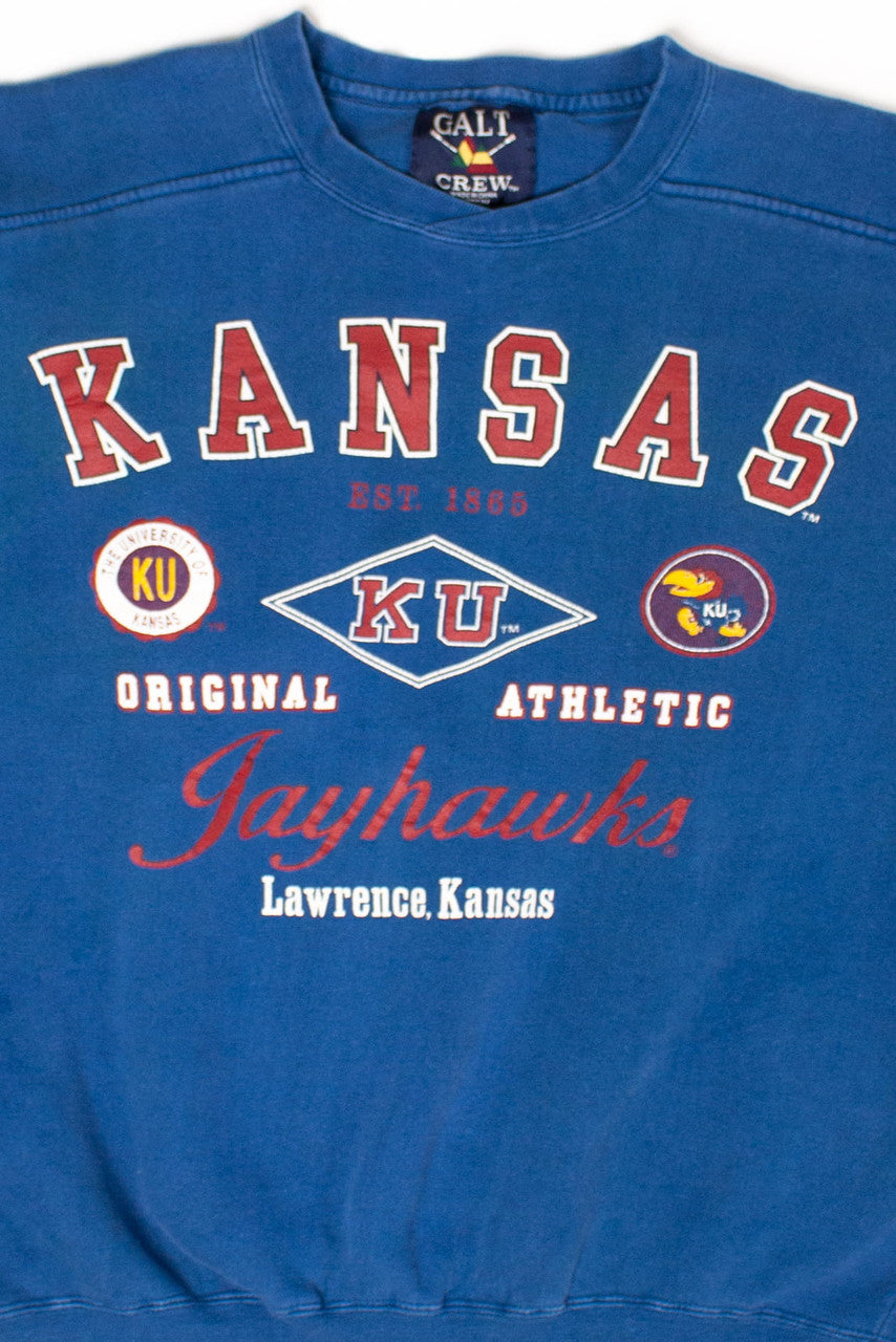Vintage Kansas Jayhawks Sweatshirt (1990s) 5