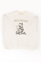 Vintage Calvin & Hobbes Tiger Hug Sweatshirt (1990s)