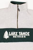 Vintage Lake Tahoe, Nevada Quarter Zip Sweatshirt (1990s)