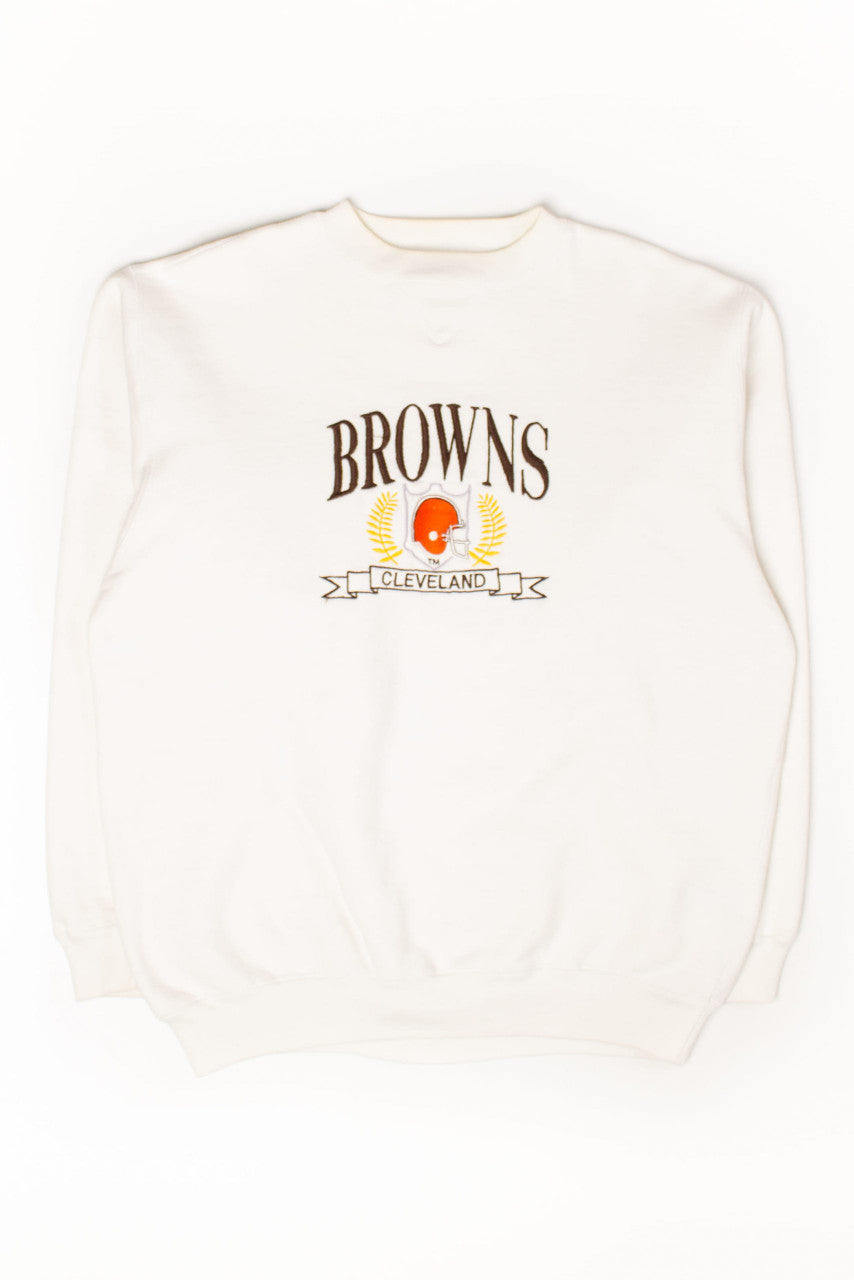 Vintage Cleveland Browns Embroidered Sweatshirt (1990s) 1