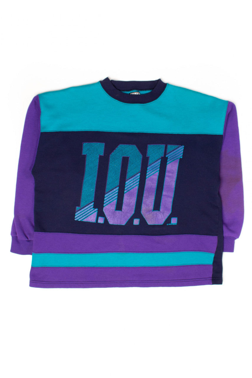 Vintage Color Block I.O.U. Sweatshirt (1992)