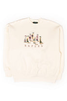 Vintage Naples Sailboats Embroidered Sweatshirt (1990s)