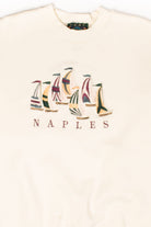 Vintage Naples Sailboats Embroidered Sweatshirt (1990s)