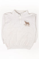 Vintage Howling Wolf Quarter Zip Sweatshirt (1991)