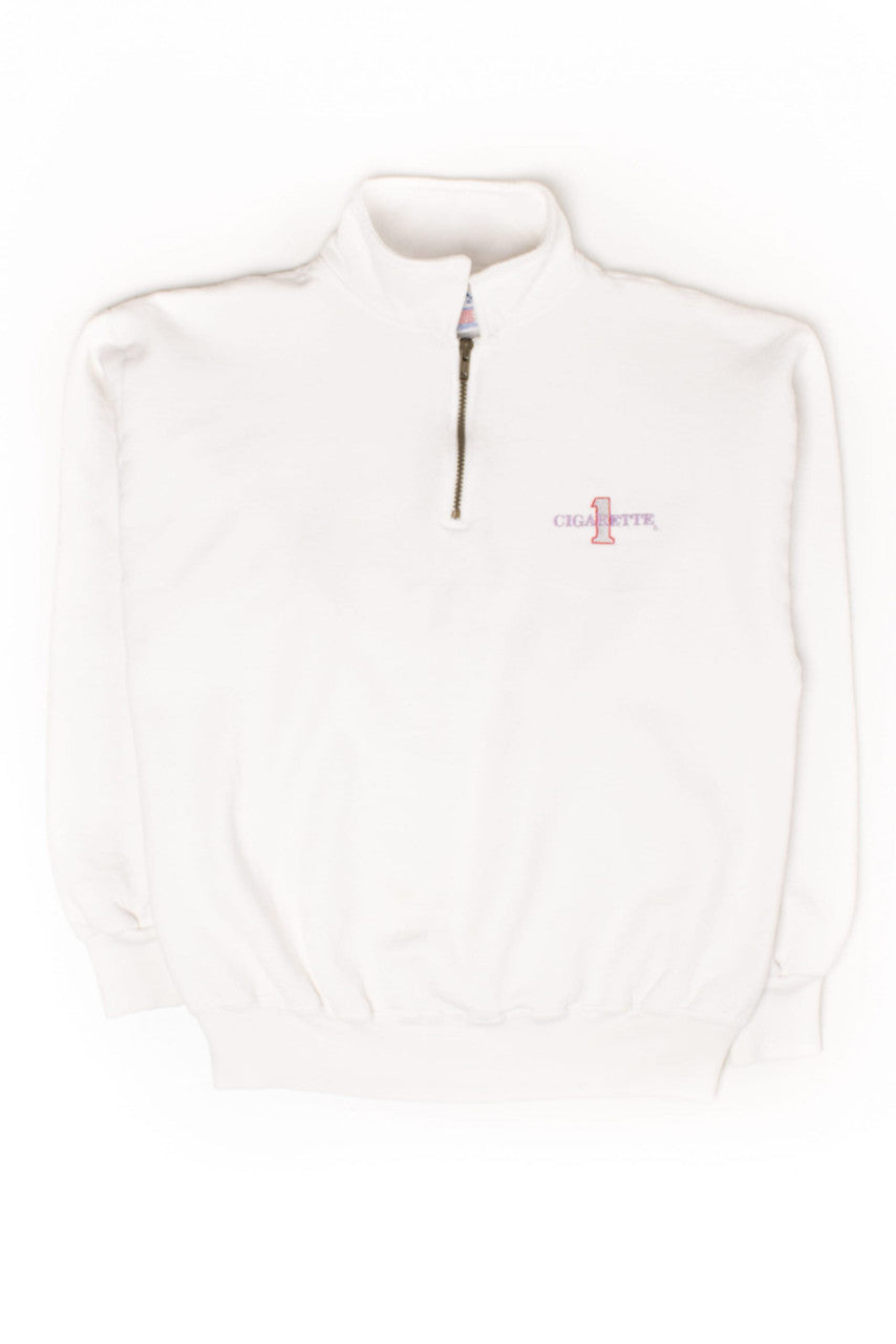 Vintage Cigarette 1 Racing Team Quarter Zip Sweatshirt (1990s)