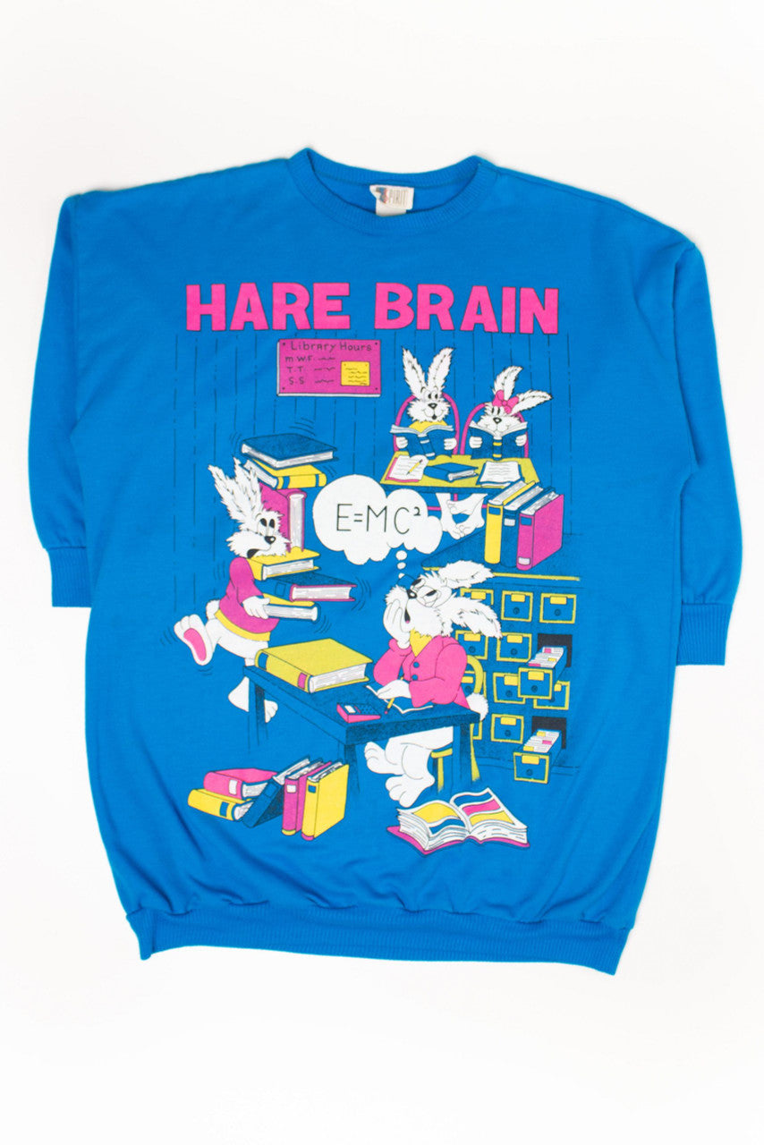 Vintage Hare Brain Oversized Sweatshirt (1990s)