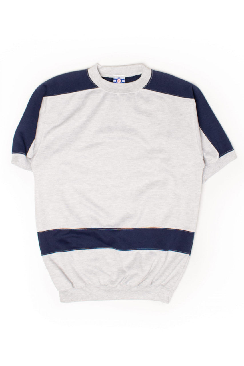 Vintage Two-Tone Short Sleeve Sweatshirt (1990s)