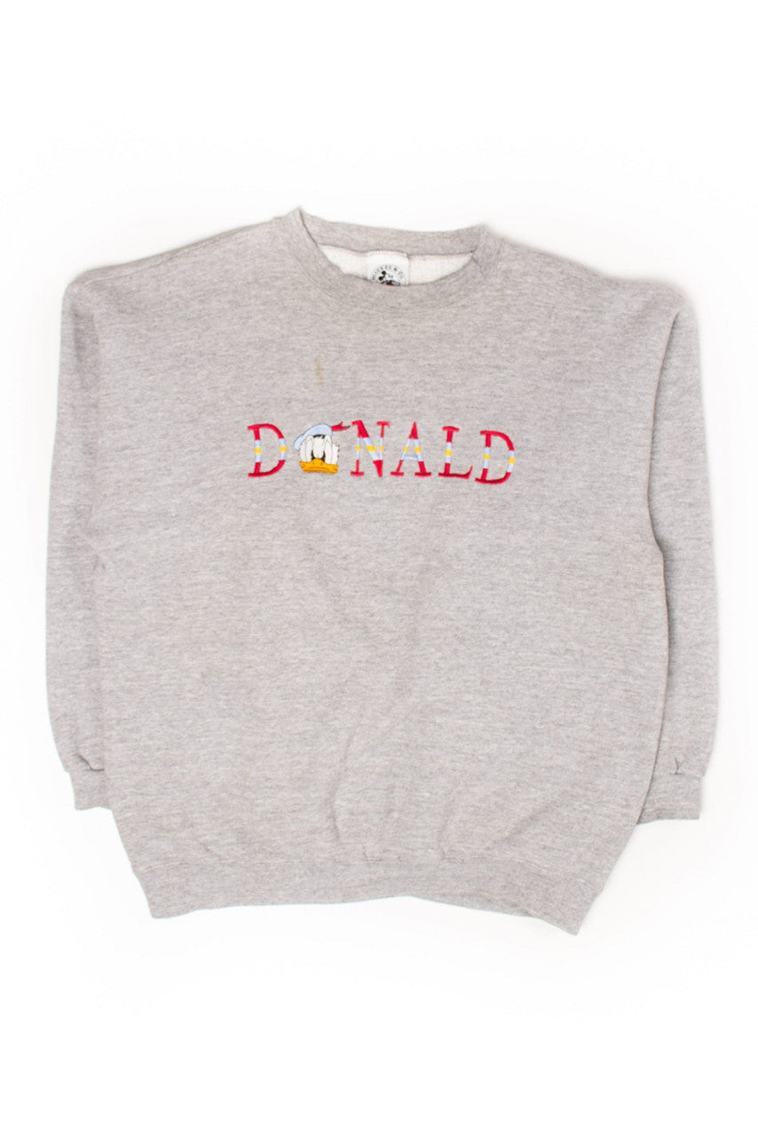 Vintage Embroidered Donald Duck Sweatshirt (1990s)