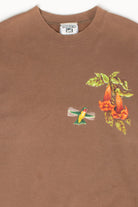 Vintage Hummingbird Flowers Sweatshirt (1990s)