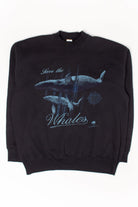 Vintage Save The Whales Sweatshirt (1990s)