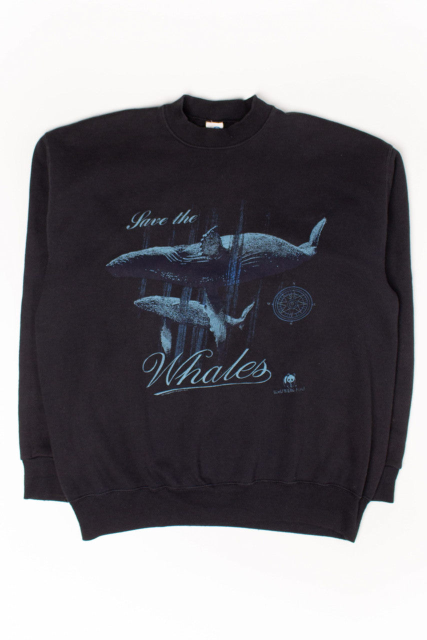 Vintage Save The Whales Sweatshirt (1990s)