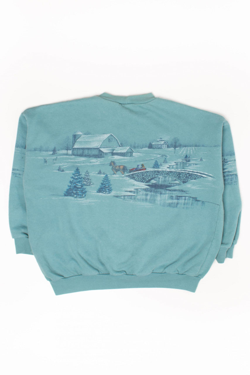 Vintage Farm Landscape Sweatshirt (1990s)