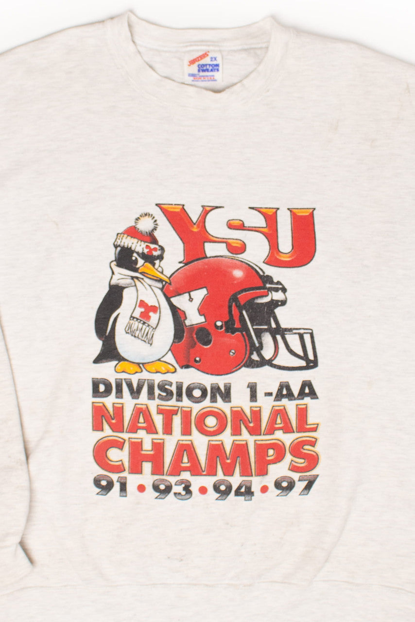 Vintage YSU Division 1-AA National Champs Sweatshirt (1997)