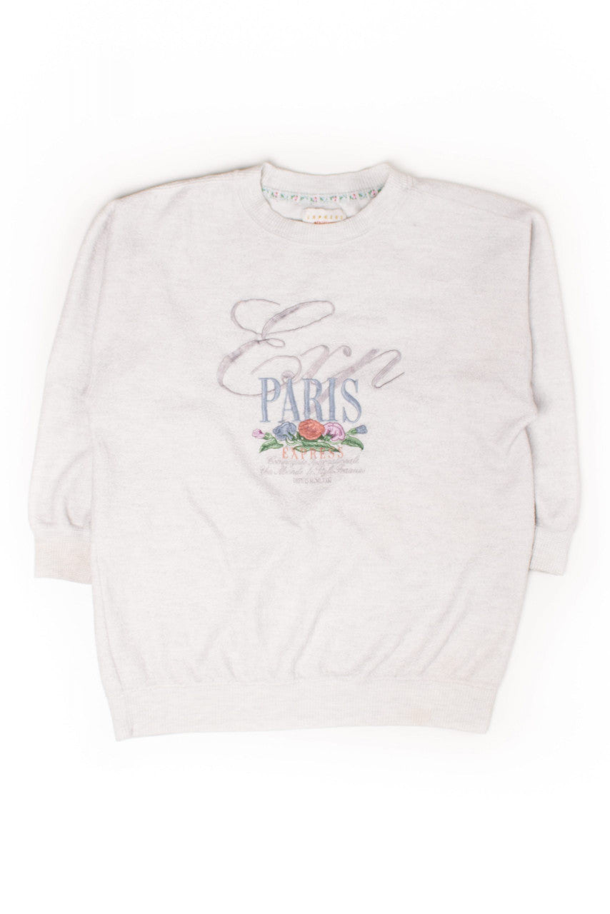 Vintage Paris Express Fleece Sweatshirt (1990s)