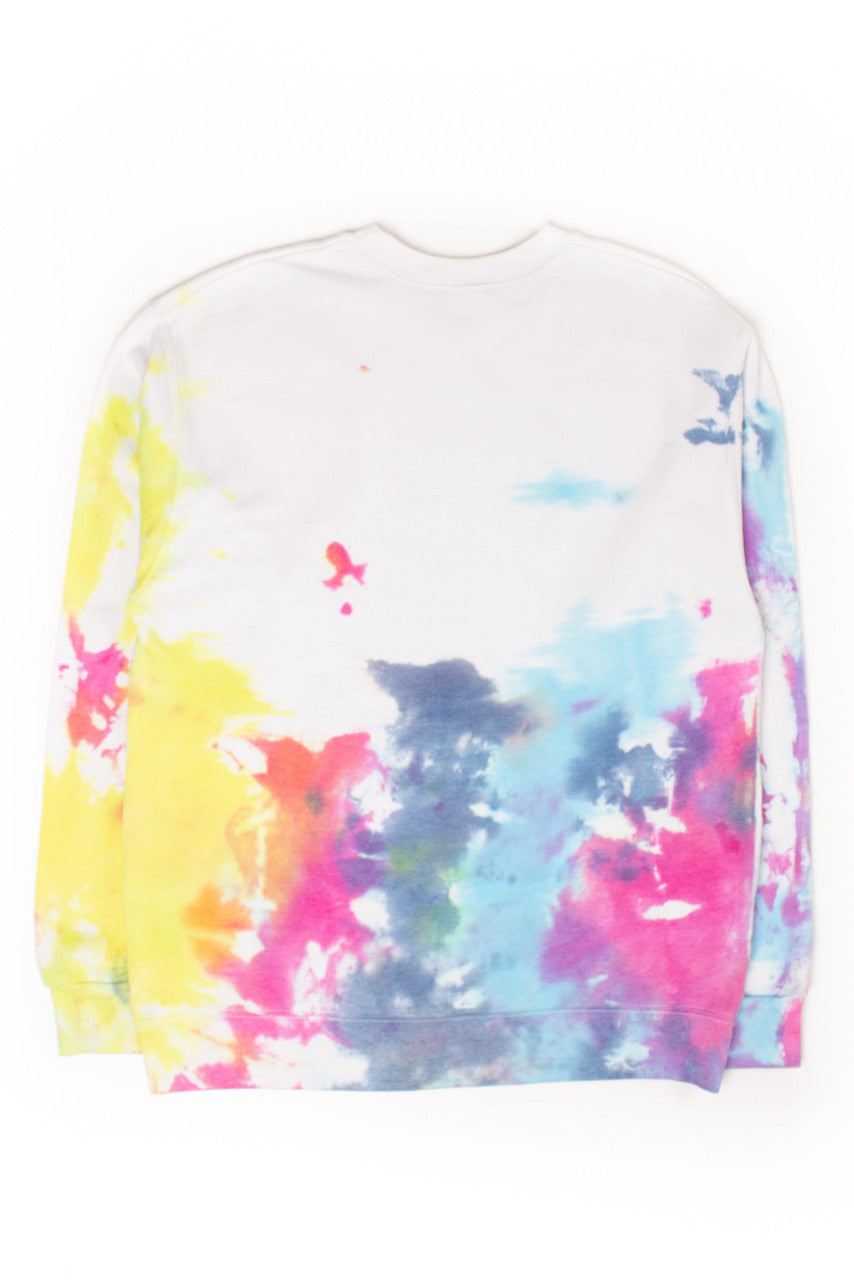 White Splotchy Dye Sweatshirt