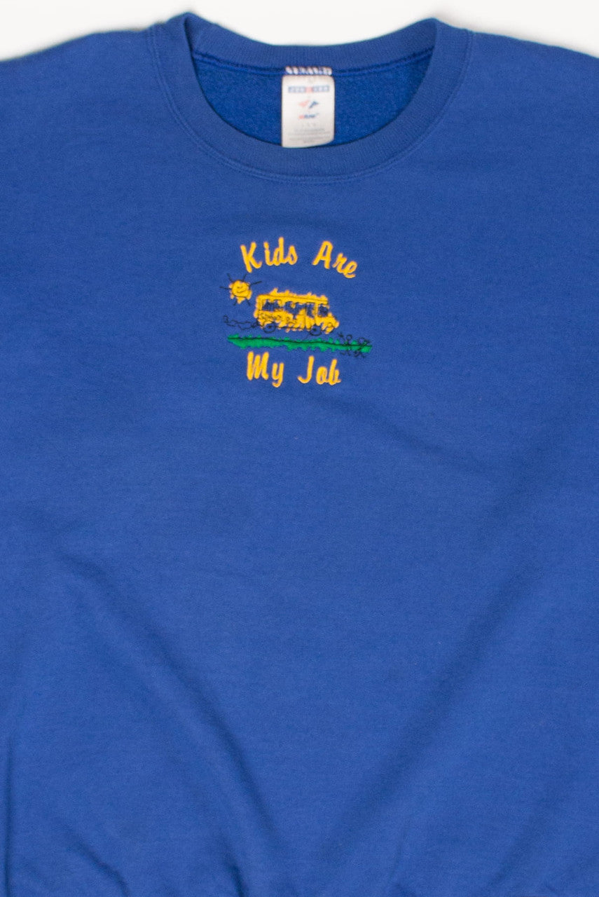 Vintage 'Kids Are My Job' Sweatshirt (1990s)