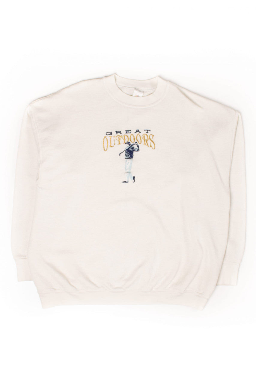 Vintage Embroidered Great Outdoors Golf Sweatshirt (1990s)