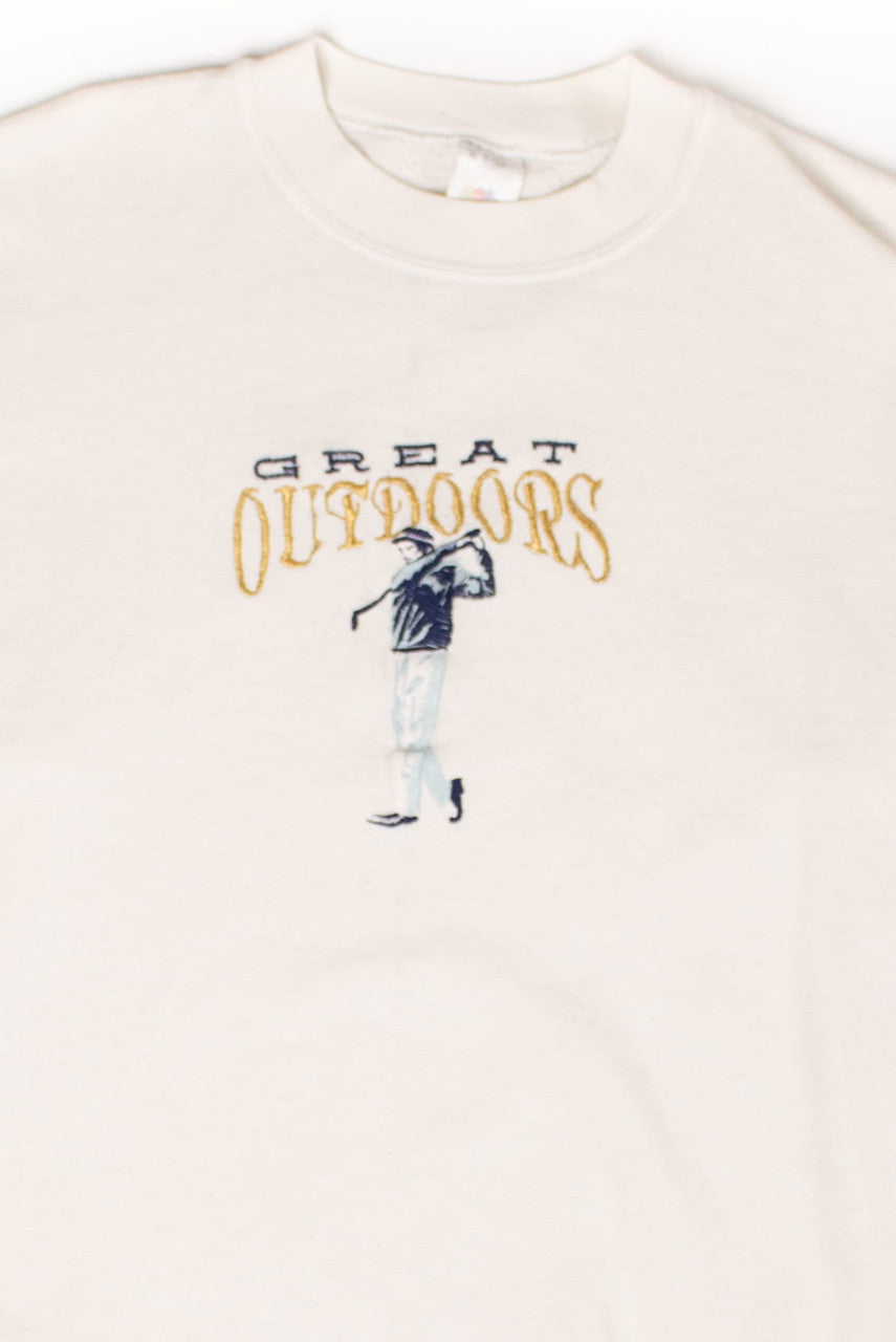 Vintage Embroidered Great Outdoors Golf Sweatshirt (1990s)