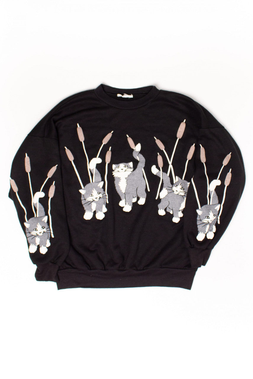 Vintage Cat Tails Sweatshirt (1980s)