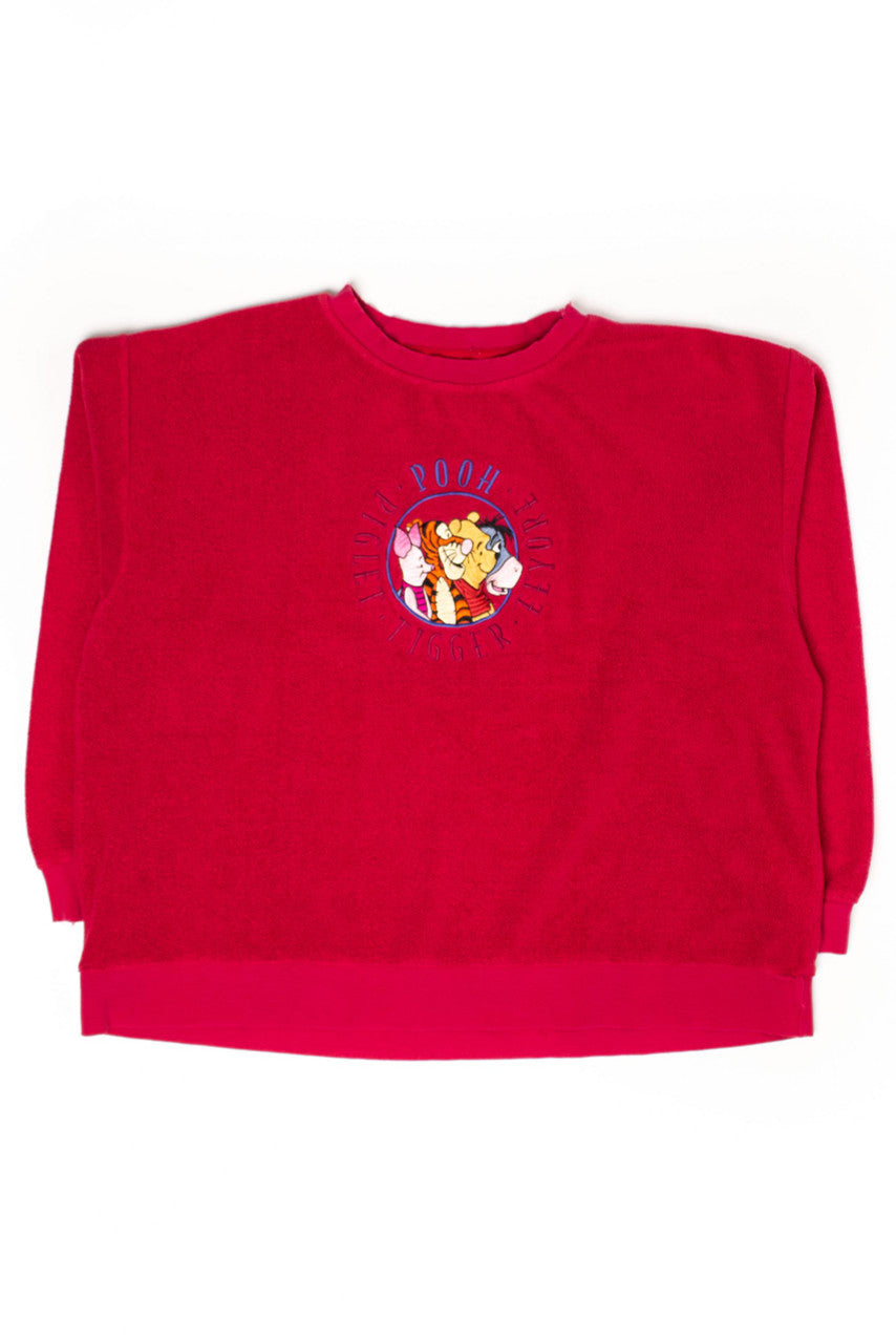 Vintage Pooh, Piglet, Tigger, & Eeyore Fleece Sweatshirt (1990s)