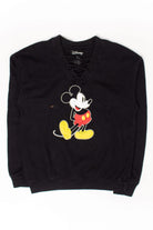 Mickey Mouse Laced Collar Sweatshirt
