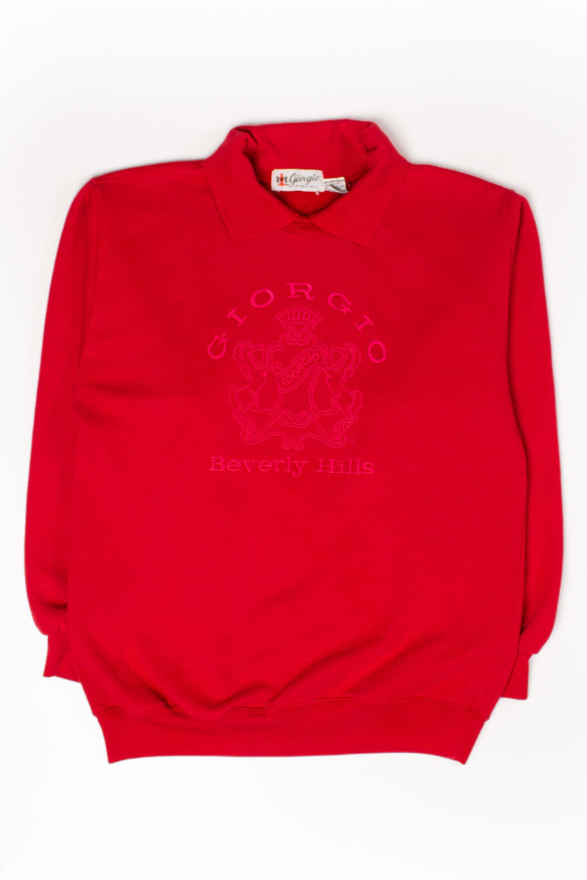 Vintage Giorgio Beverly Hills Collared Sweatshirt (1990s)
