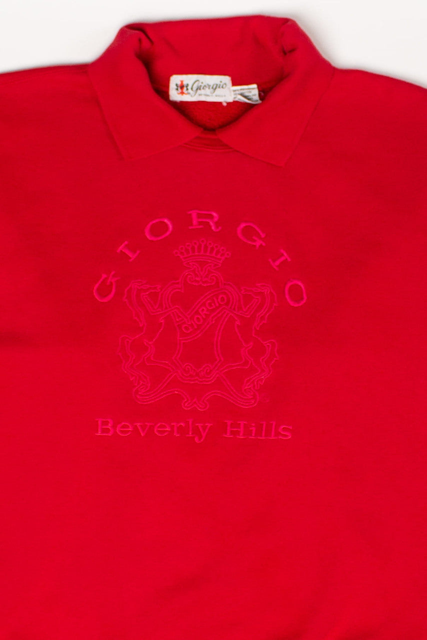 Vintage Giorgio Beverly Hills Collared Sweatshirt (1990s)