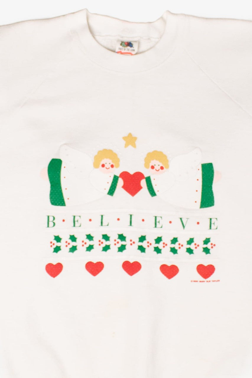Vintage 'Believe' Angels Sweatshirt (1990s)