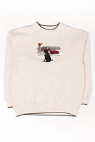Vintage Embroidered Dog On The Farm Sweatshirt (1990s)