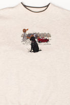 Vintage Embroidered Dog On The Farm Sweatshirt (1990s)