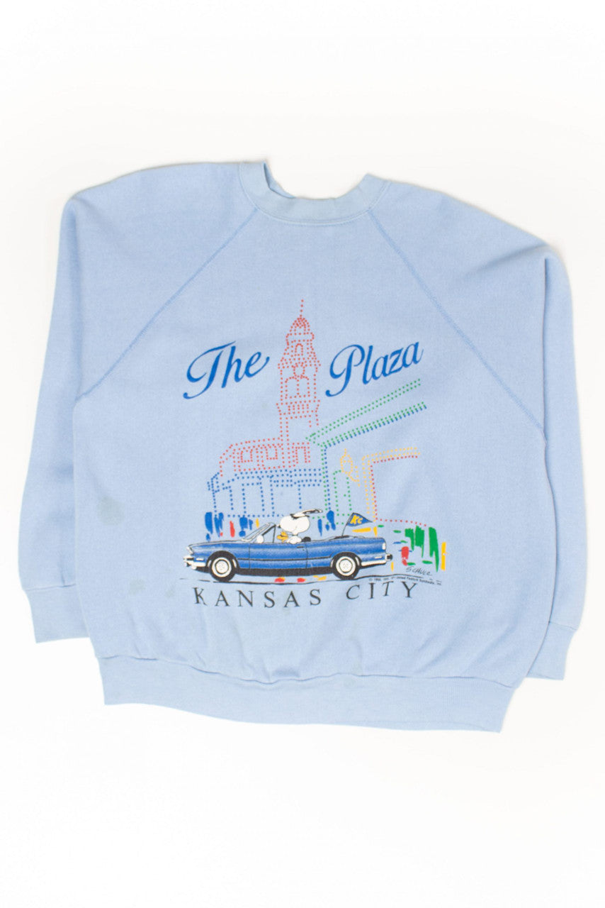Vintage Snoopy 'The Plaza' Kansas City Sweatshirt (1980s)