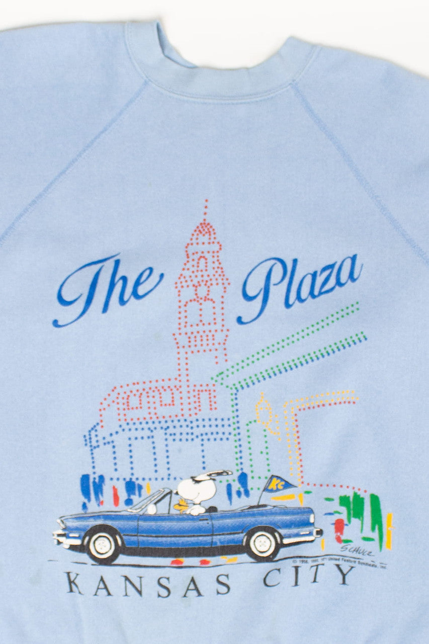 Vintage Snoopy 'The Plaza' Kansas City Sweatshirt (1980s)
