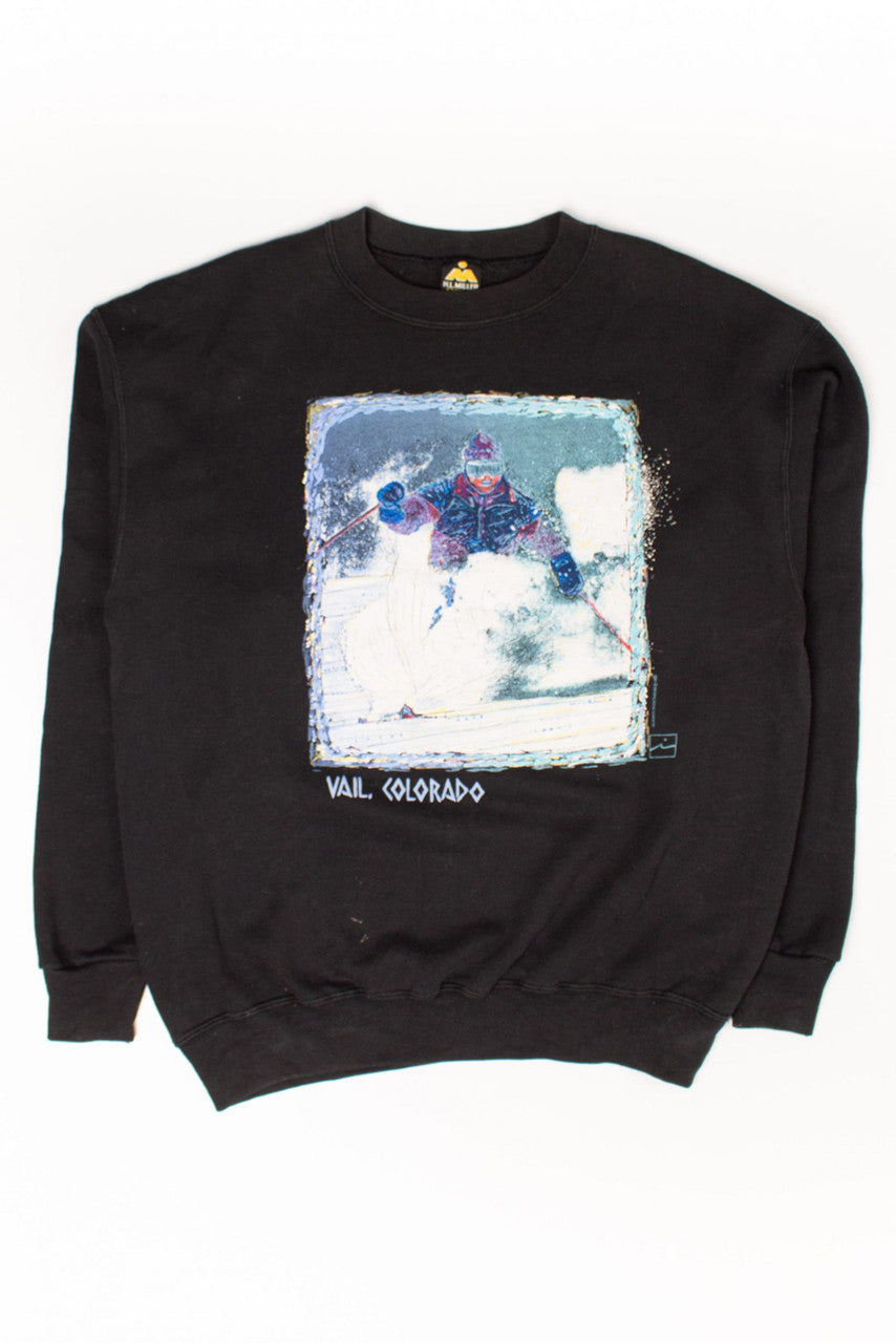 Vintage Vail, Colorado Skier Sweatshirt (1990)