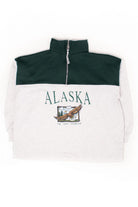 Vintage Alaska Quarter Zip Sweatshirt (1990s)