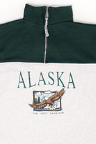 Vintage Alaska Quarter Zip Sweatshirt (1990s)