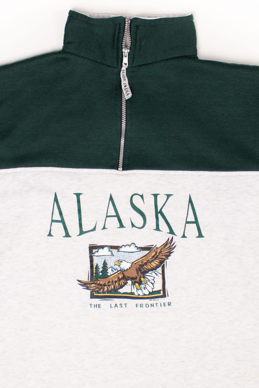 Vintage Alaska Quarter Zip Sweatshirt (1990s)