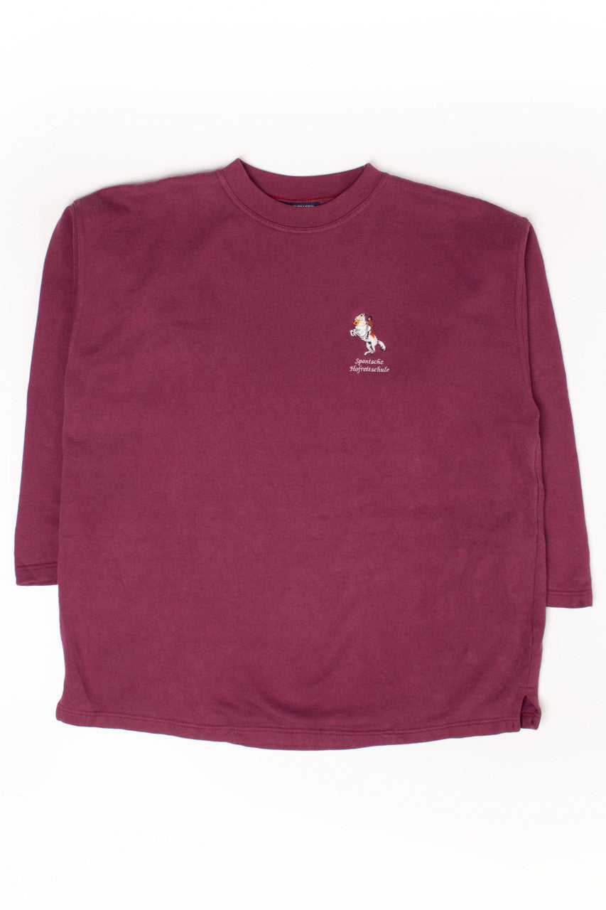 Vintage Embroidered 'Spanische Hofreitschule' Sweatshirt (1990s)