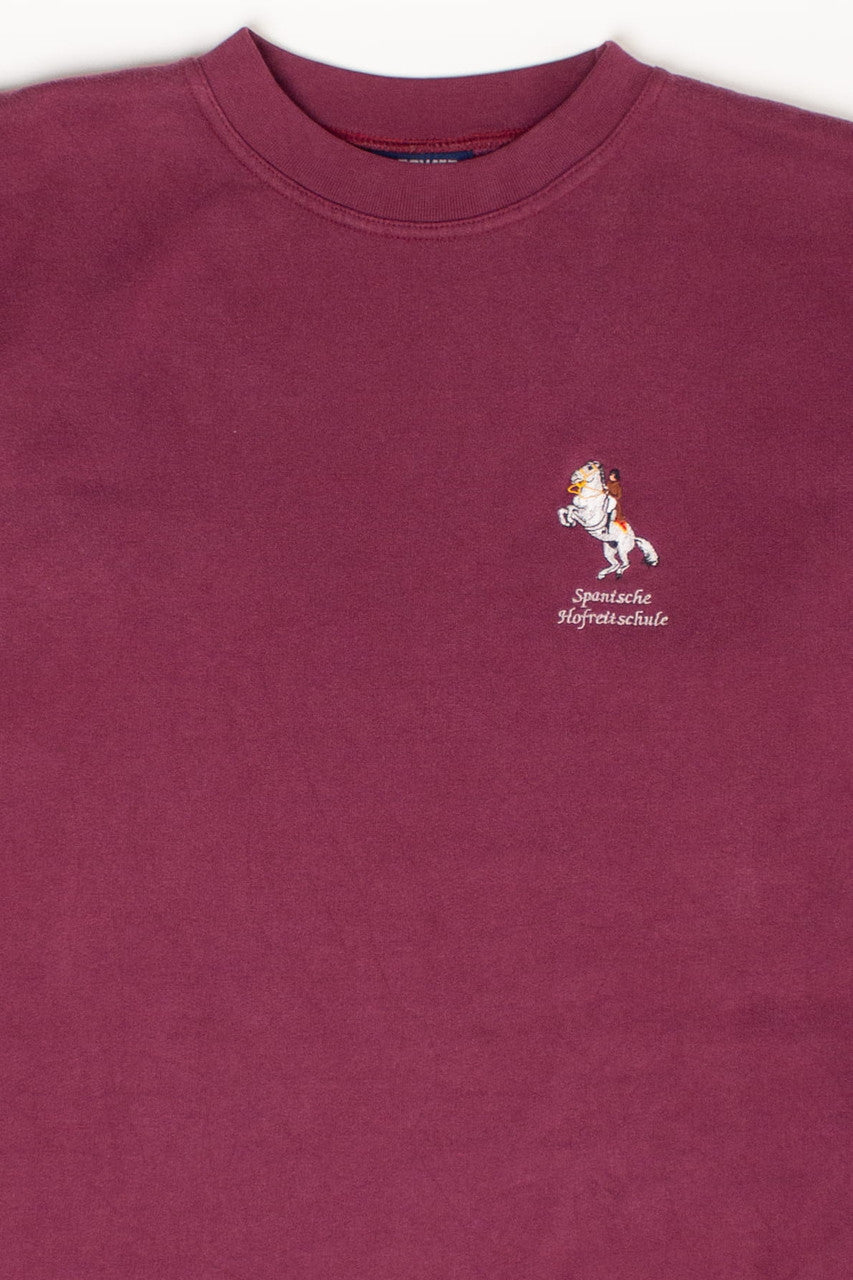 Vintage Embroidered 'Spanische Hofreitschule' Sweatshirt (1990s)