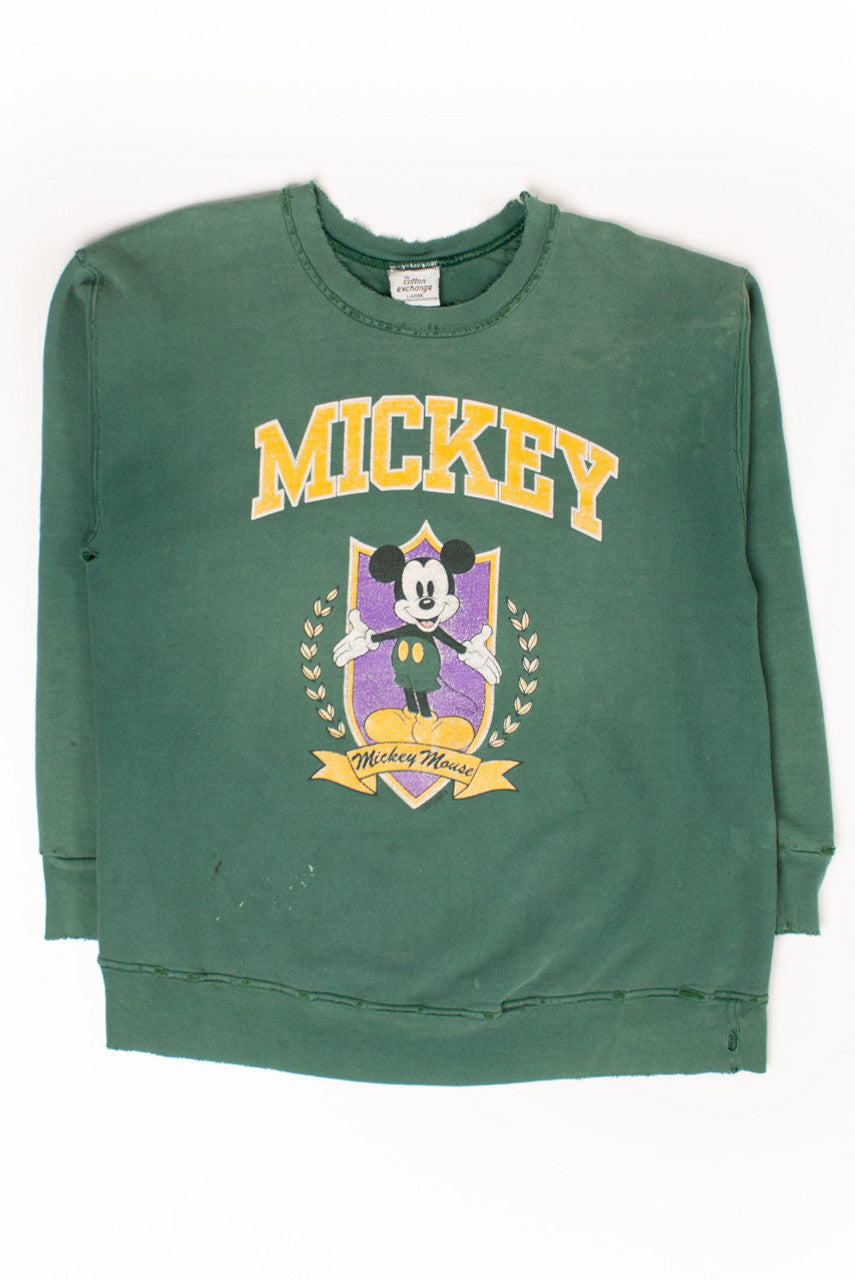 Vintage Mickey Mouse Crest Sweatshirt (1990s) 1
