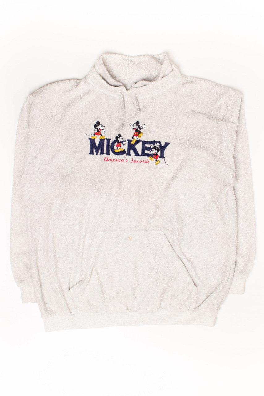 Vintage Mickey 'America's Favorite' Fleece Hoodie (1990s)
