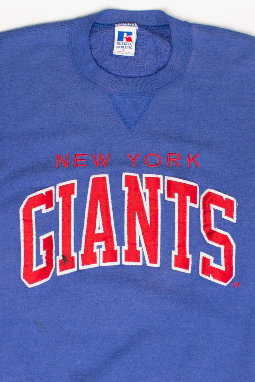 Vintage Embroidered New York Giants Sweatshirt (1990s)